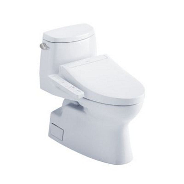 Toto CST644CEFGT40#01 Carolina Ii One-Piece Elongated 1.28 GPF Washlet Ready Toilet With Cefiontect