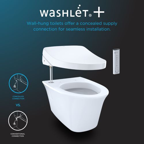 Toto CWT4263084CMFG#MS AP Wall Hung Toilet With Washlet C5