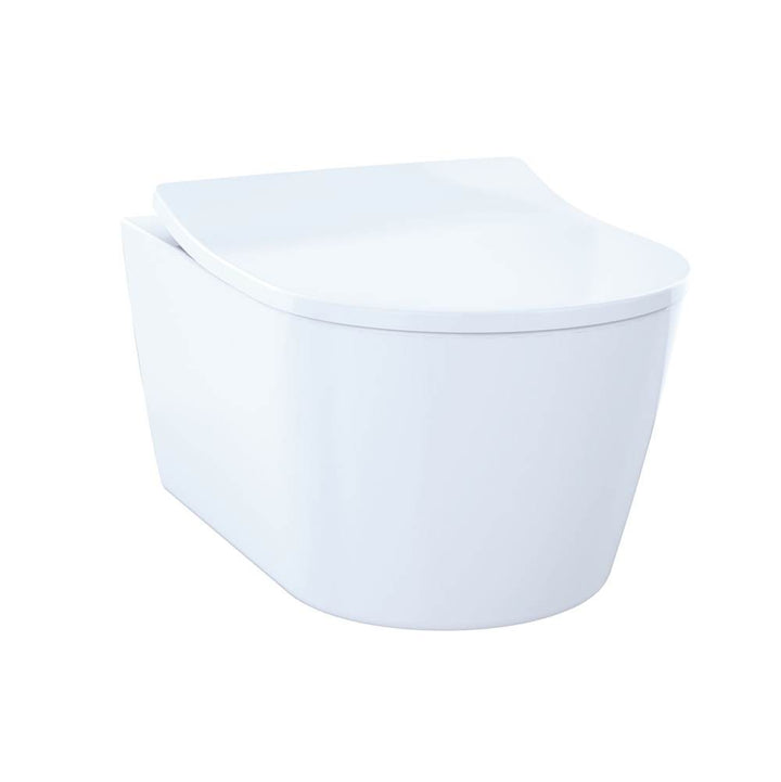 Toto CWT427227CMFG#WH RP Compact Wall-Hung Elongated Toilet and Duofit In-Wall 0.9 and 1.6 GPF Tank System Copper Supply Line