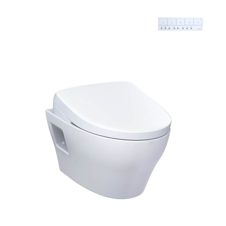 Toto CWT4284736CMFGA#MS Washlet Ep Wall-Hung Elongated Toilet With S7A Contemporary Bidet Seat and Duofit In-Wall 0.9 and 1.28 GPF Auto Dual-Flush Tank System