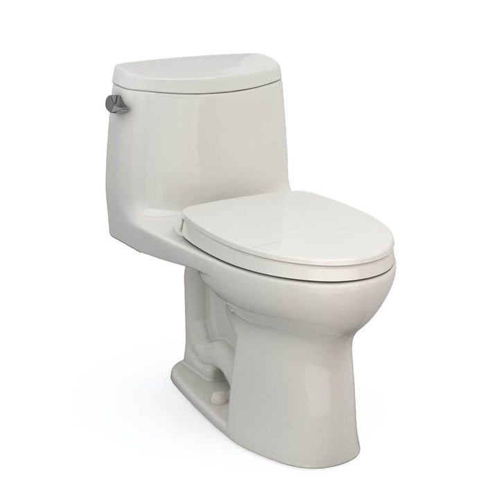 Toto Ultramax Ii One-Piece Elongated 1.28 GPF Universal Height Toilet With Ss124 Softclose Seat, Washlet+ Ready — Beige