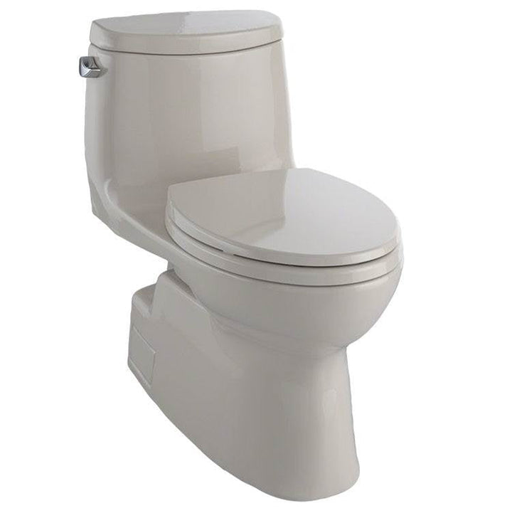 Toto Carlyle Ii One-Piece Elongated 1.28 GPF Universal Height Toilet With Ss124 Softclose Seat, Washlet+ Ready — Bone