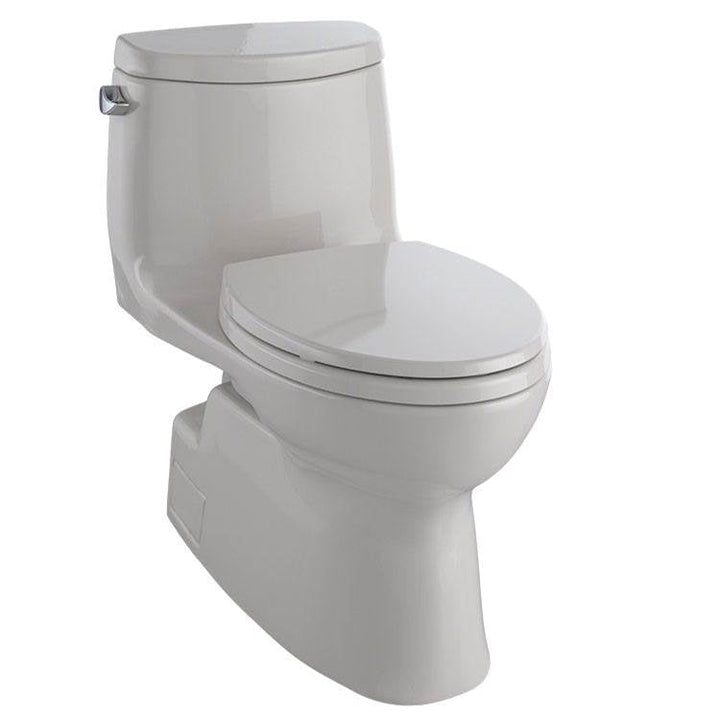 Toto Carlyle Ii One-Piece Elongated 1.28 GPF Universal Height Toilet With Ss124 Softclose Seat, Washlet+ Ready — Beige