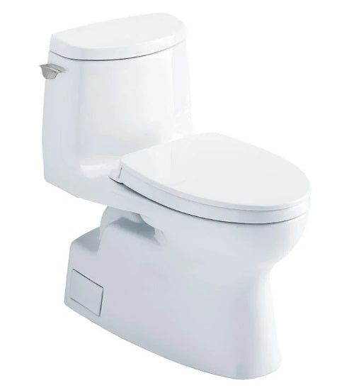 Toto MS614124CUFG#03 Carlyle Ii 1G One-Piece Elongated 1.0 GPF Universal Height Toilet With Cefiontect and Ss124 Softclose Seat, Washlet+ Ready
