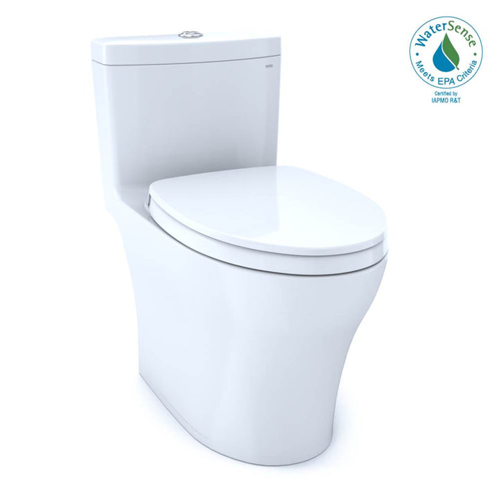 Toto MS646124CEMFGN#01 Aquia Iv One-Piece Elongated Dual Flush 1.28 and 0.9 GPF Universal Height, Washlet Ready Toilet With Cefiontect