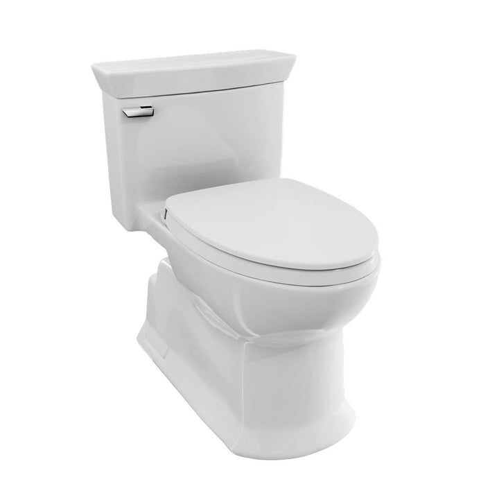 Toto MS964124CEFG#01 Soir One Piece Elongated 1.28 GPF Universal Height Skirted Toilet With Cefiontect