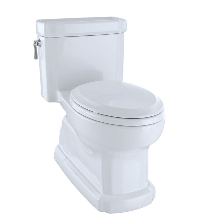 Toto MS974224CEFG#01 Eco Guinevere Elongated 1.28 GPF Universal Height Skirted Toilet With Cefiontect and Softclose Seat