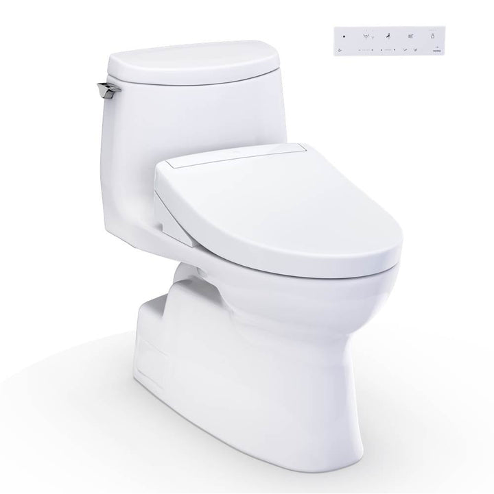 Toto MW6143446CEFG#01 Washlet+ Carlyle Ii One-Piece Elongated 1.28 GPF Toilet and Washlet+ S5 Bidet Seat — 1.0 GPF Standard