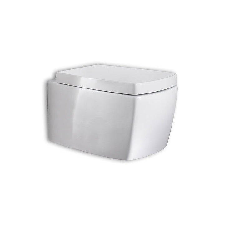 AET Square Wallmount Toilet 15-1/8'' L x 21-1/2'' W x 13-3/4'' H