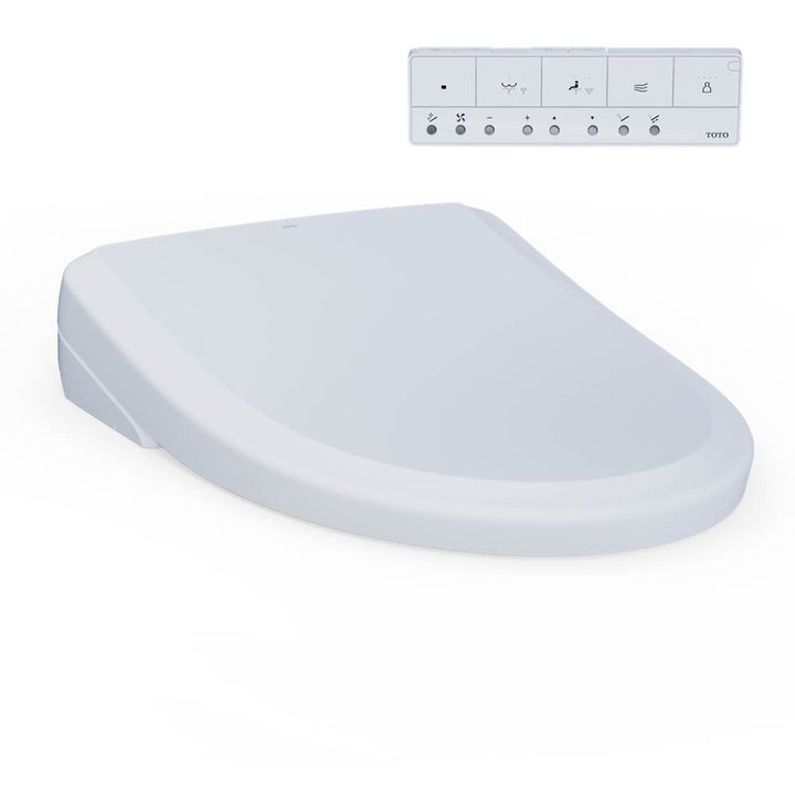 Toto SW4734AT40#01 Washlet S7A Electronic Bidet Toilet Seat, Ewater+ Bowl and Wand Cleaning, Auto Open and Close Classic Lid, Elongated