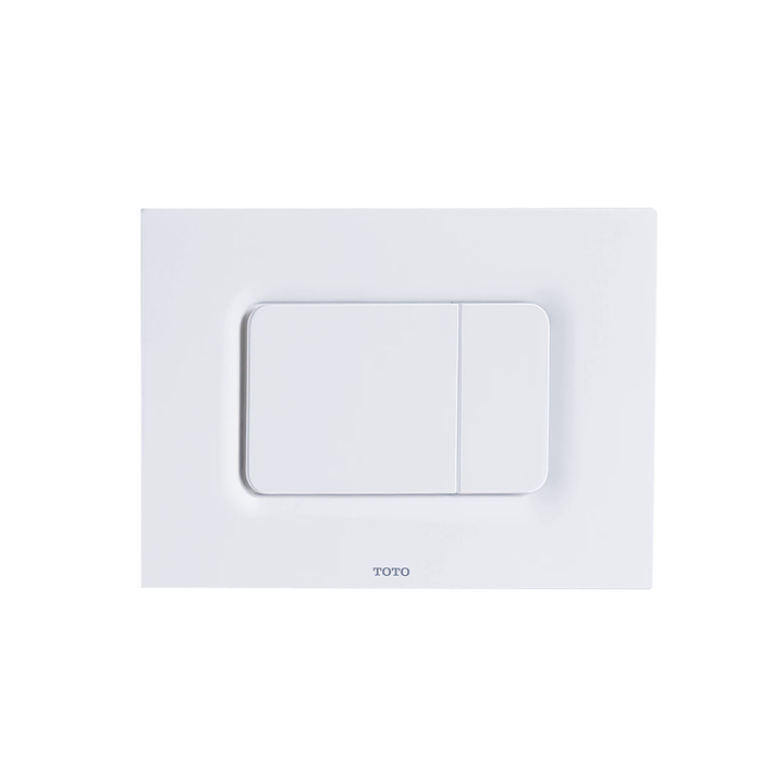 TOTO DuoFit Basic Square Push Plate — White Matte